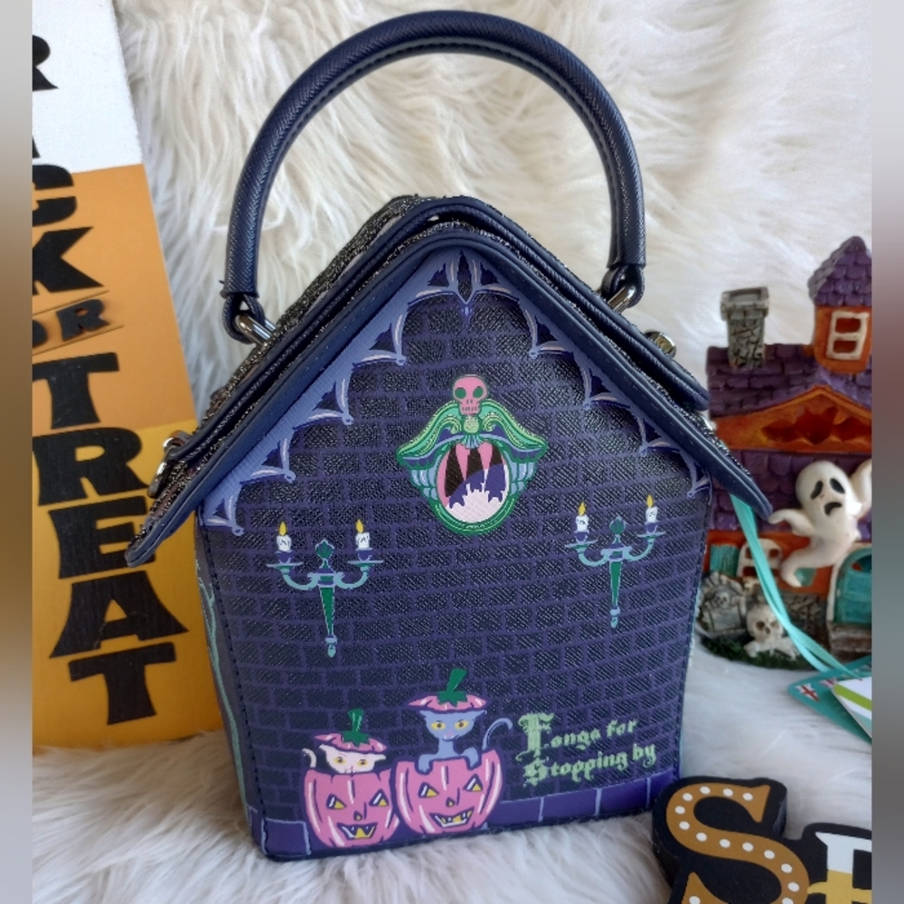 WALLET SOLD Vendula London Hallowee Cat Dracula's Haunted House Bag - Picture 6 of 16